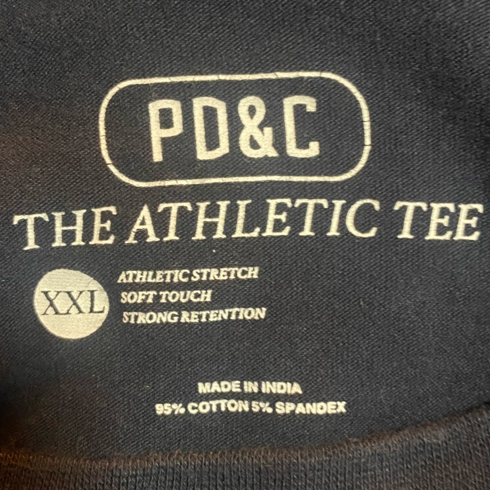 PD&C Dark Blue Tee with Palm Trees - Picture 4 of 6